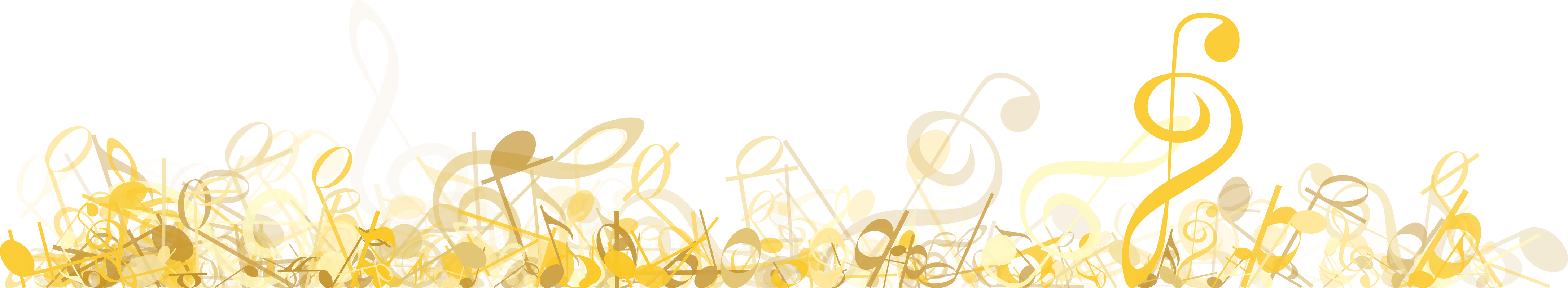 Gold Music Notes